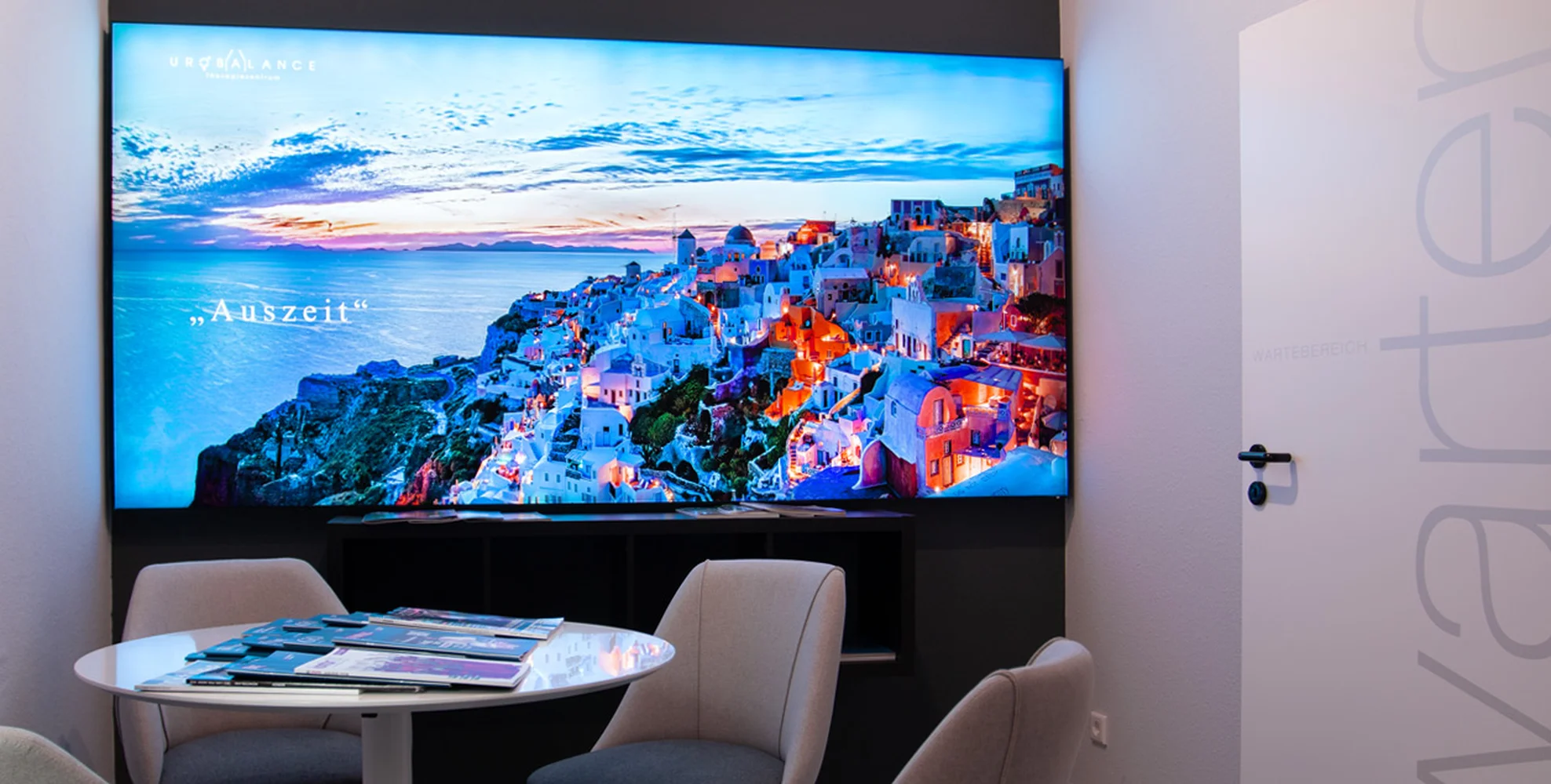 Coastal image in the consultation room